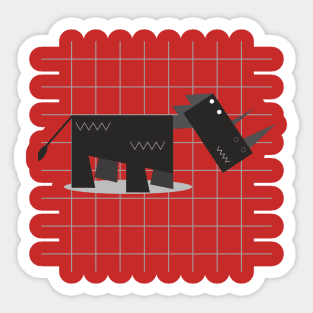 Geometry Rhino Sticker